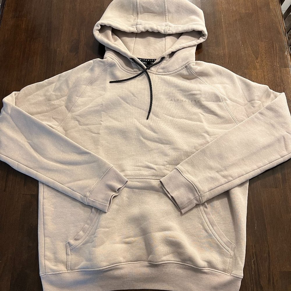 Alphalete Hoodie (Beige, Medium)